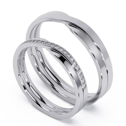 Wedding Rings VA118, White 1